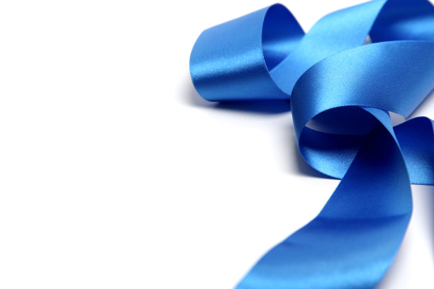 蓝色的丝带。图片下载