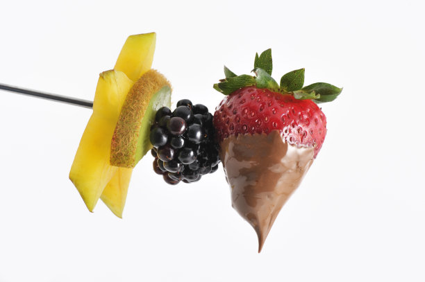 新鲜水果烤肉串图片下载