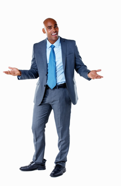 中年商人向白人寻求解决方案图片下载