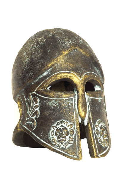 古代斯巴达式的头盔图片下载