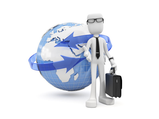 3D商人准备握手。图片下载