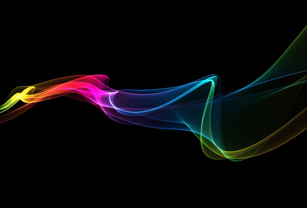 五彩缤纷的抽象线条图片下载