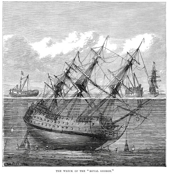 皇家乔治号的残骸图片下载