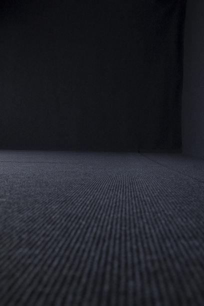 铺着黑色地毯的空房间图片下载