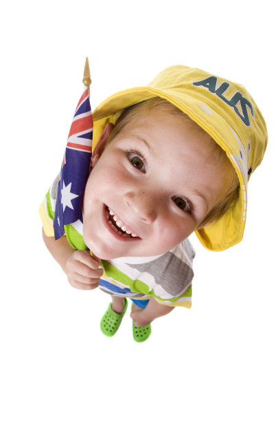 滑稽澳大利亚日男孩图片下载