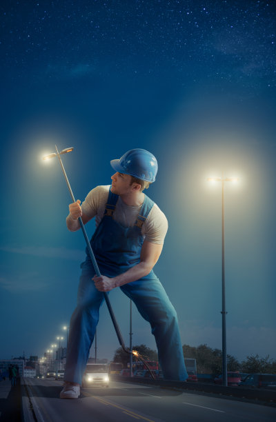 路灯维修图片下载