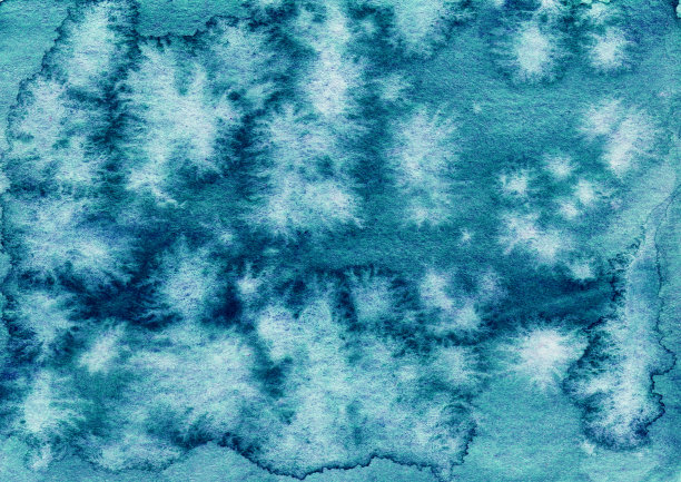 深蓝色霜色水彩背景图片下载