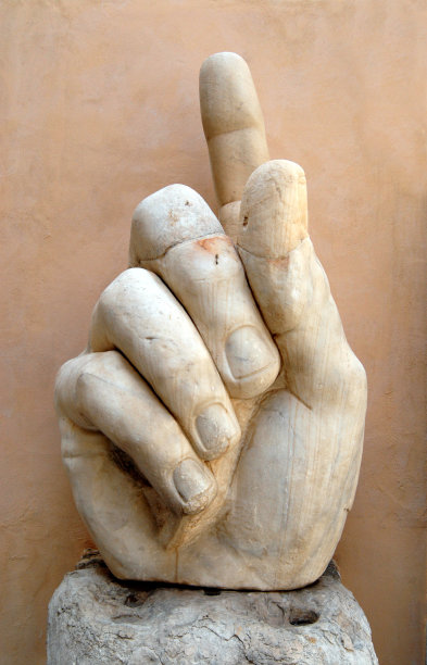 君士坦丁之手。意大利罗马。图片下载