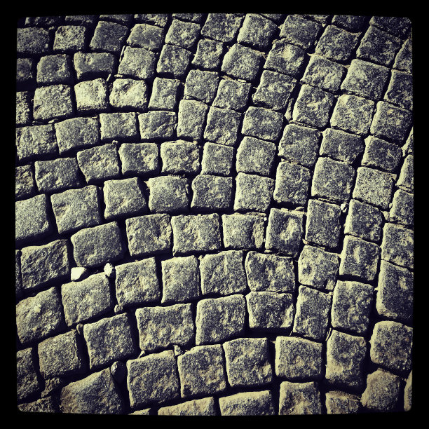 鹅卵石道路细节图片下载