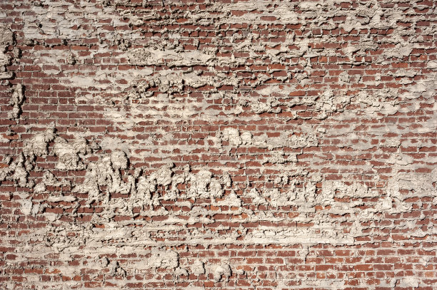 肮脏的红色砖墙图片下载