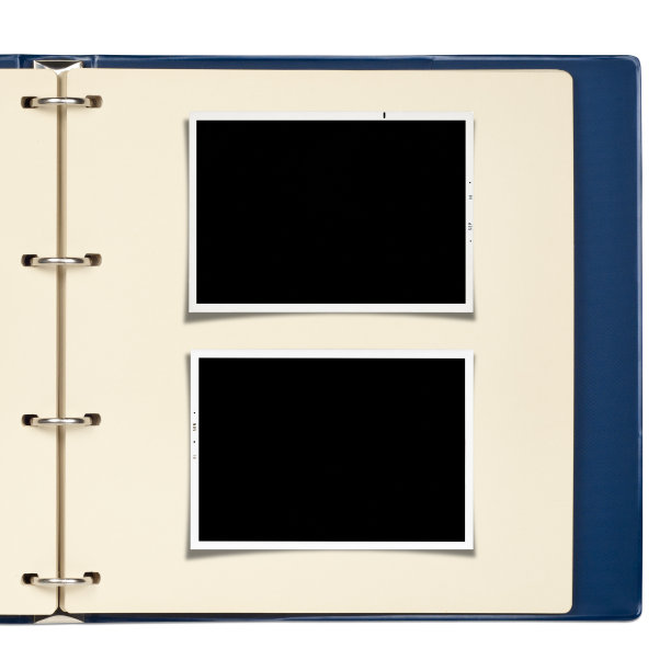 复古相册/剪贴簿与空照片边框图片下载