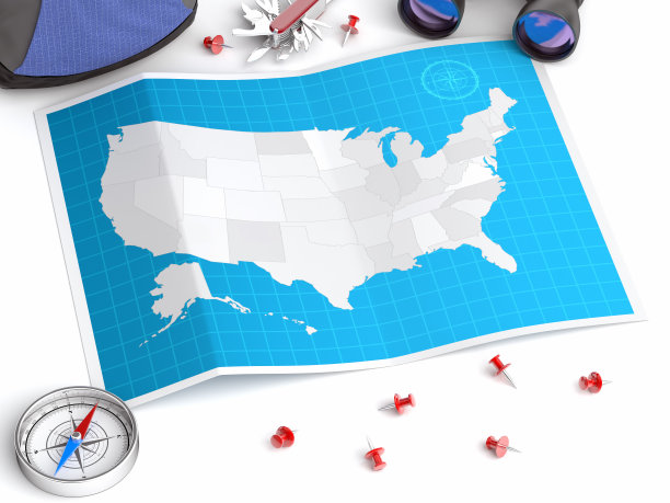 美国地图图片下载