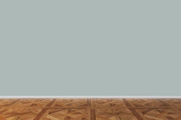 浅蓝色底色和硬木地板图片下载