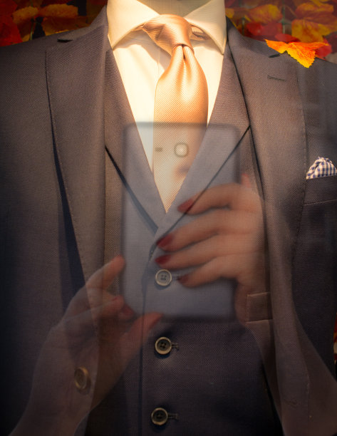 pov橱窗购物或展厅反射图片下载