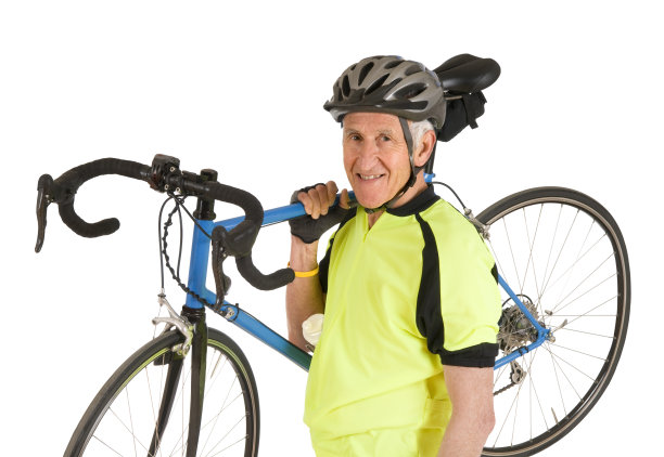 背着自行车的男人图片下载