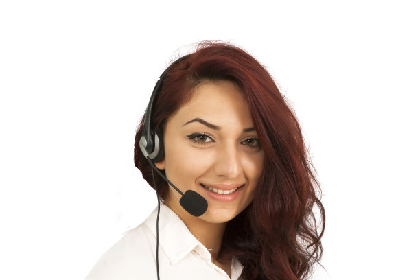 微笑的女客服代表图片下载