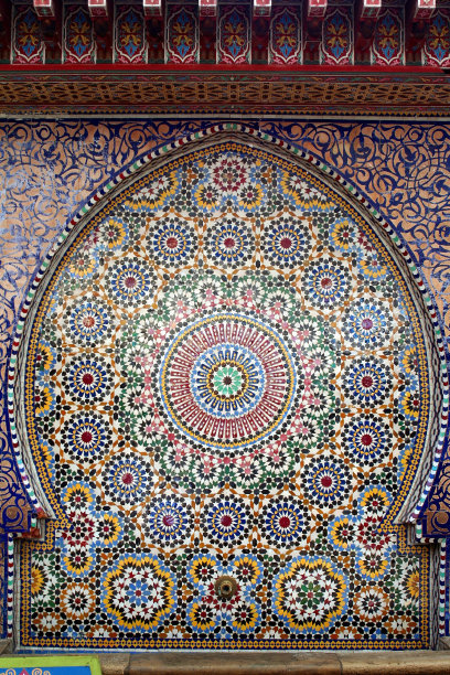 平铺的喷泉图片下载