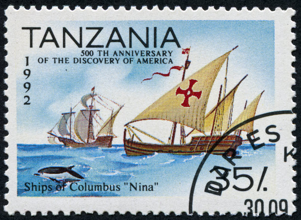 美洲发现邮票图片下载