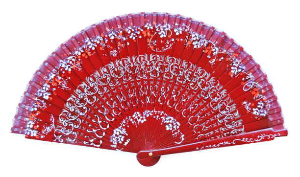 手画扇素材图片