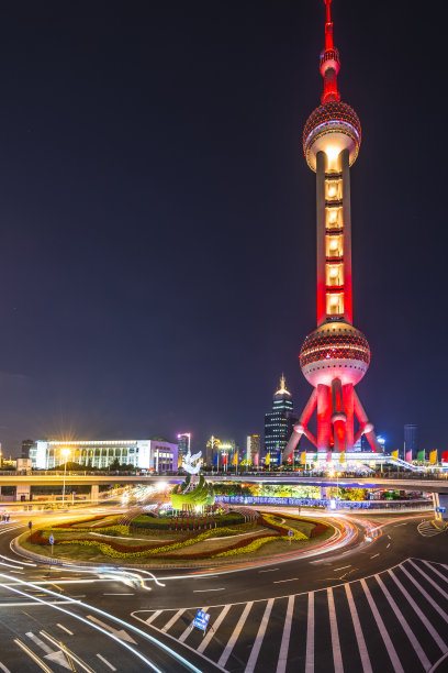 上海陆家嘴夜景图片下载