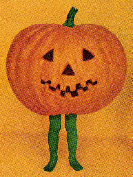 南瓜灯与脚图片下载