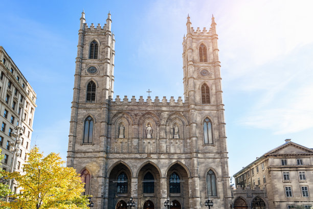 蒙特利尔圣母院，加拿大图片下载