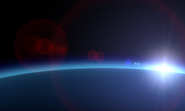 空间的日出图片下载