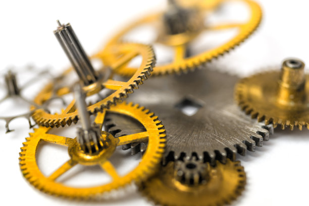 金和银使用齿轮图片下载