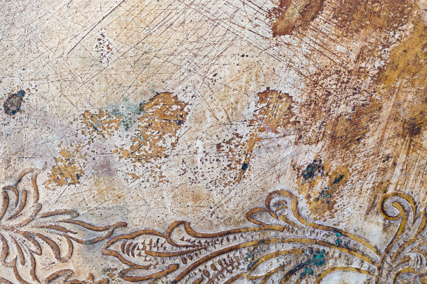 金属背景与纹理铜绿图片下载