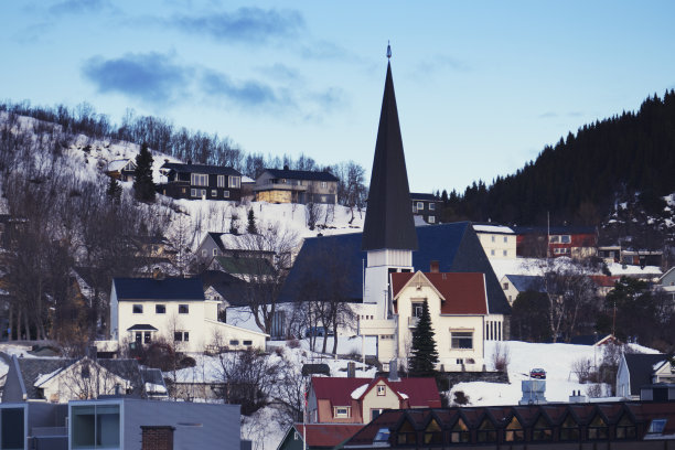 哈尔斯塔的市容,挪威图片下载