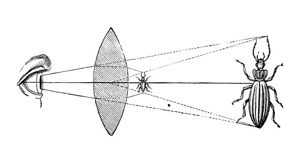 古色古香的镜头插画图片下载