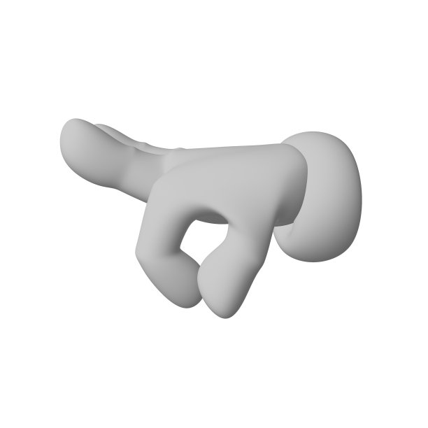 3D卡通手形OK标志图片下载