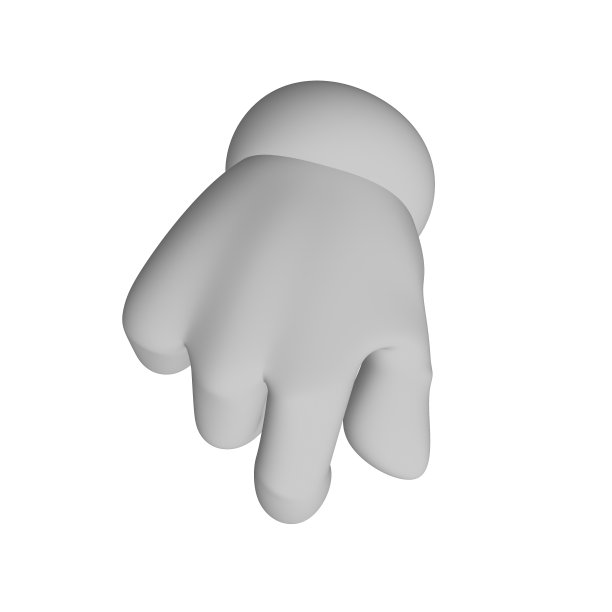 3D卡通手形抓紧图片下载