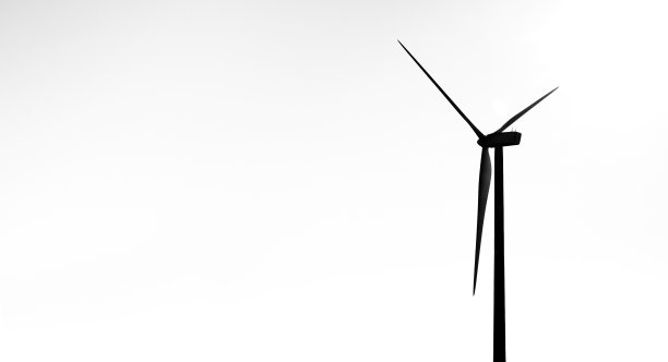 轮廓的风力涡轮机图片下载