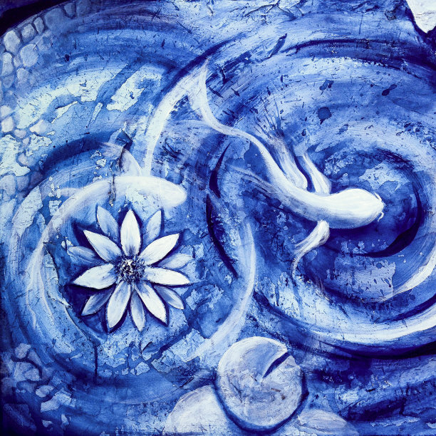 锦鲤鱼画图片下载