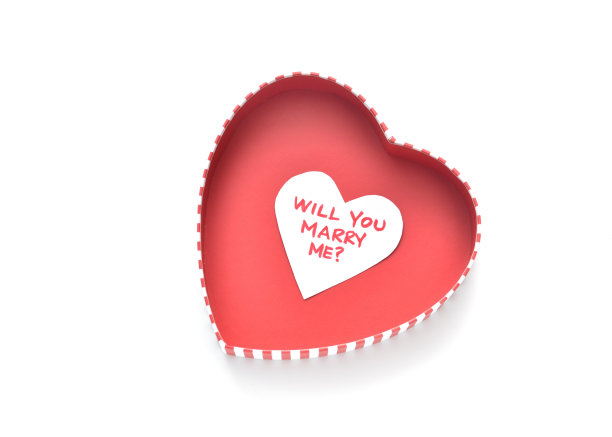 心形盒子里求婚图片下载