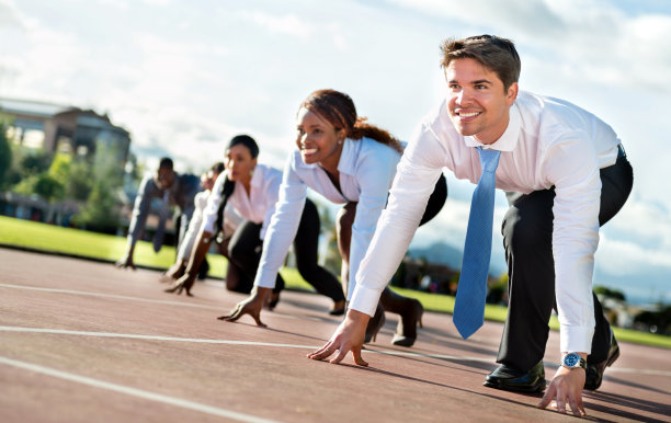 业务人员竞争图片下载