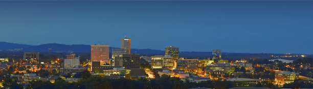 格林维尔，南卡罗来纳州的天际线图片下载