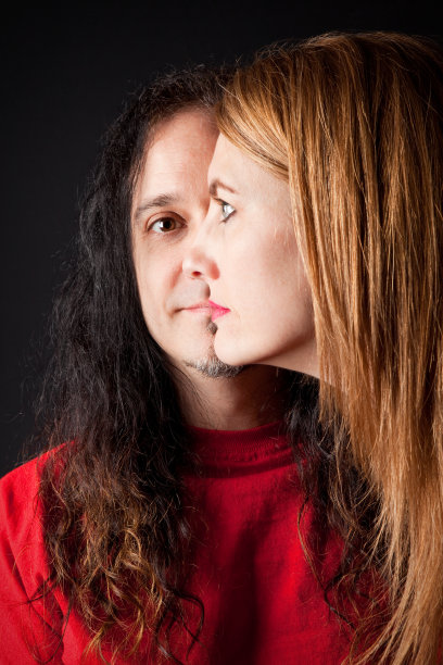 独特的夫妇肖像图片下载