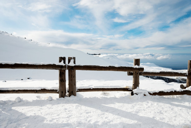冬天的雪景图片下载