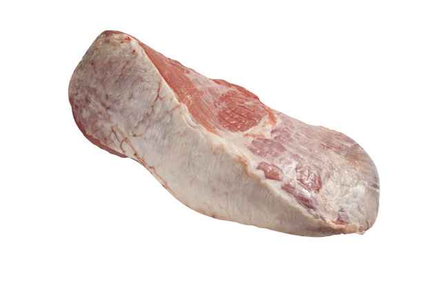 牛舌孤立在白色与路径图片下载