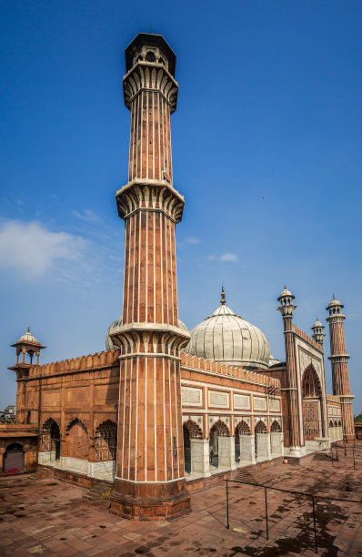 印度德里的贾玛清真寺图片下载
