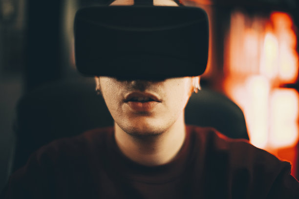 虚拟现实耳机在玩家图片下载