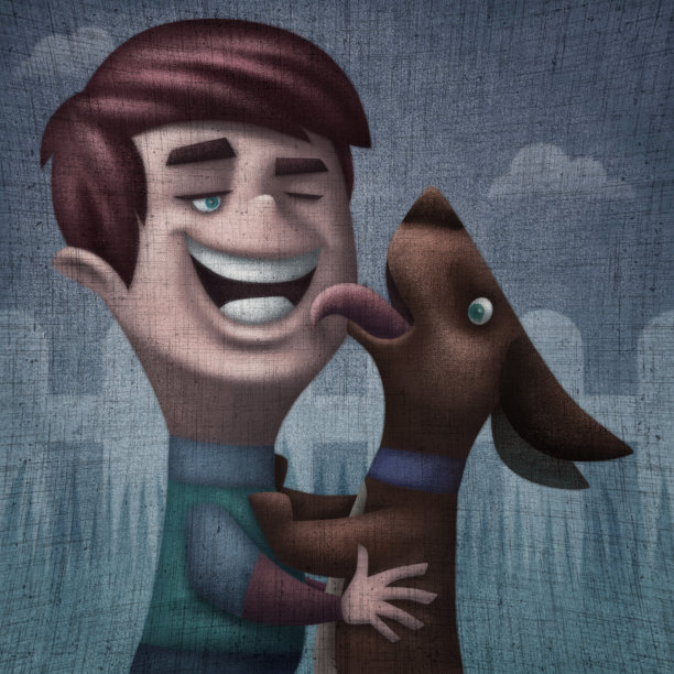 小孩和狗图片下载