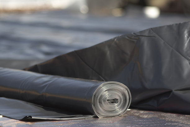 建筑现场PVC防水材料卷材图片下载