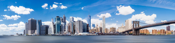 曼哈顿的天际线图片下载