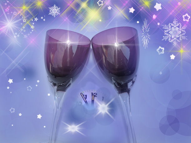 新年的午夜图片下载