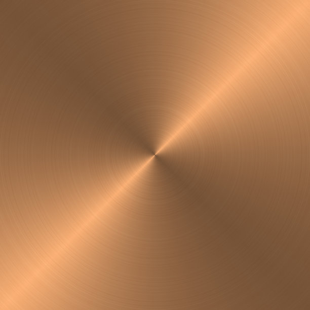 圆形金属拉丝纹理(铜)图片下载