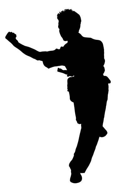 穿制服的人的剪影图片下载