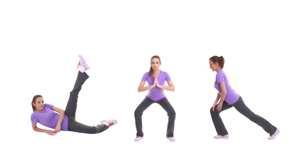 年轻女子锻炼图片下载